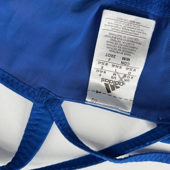 Adidas Blue Razorback Activewear Ladies Medium - Picture 4 of 5